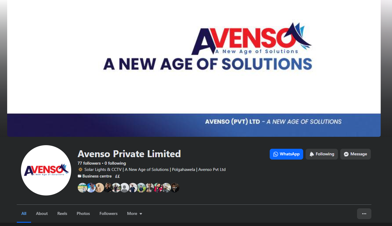 Avenso Pvt Ltd  Facebook Business Branding & Digital Presence